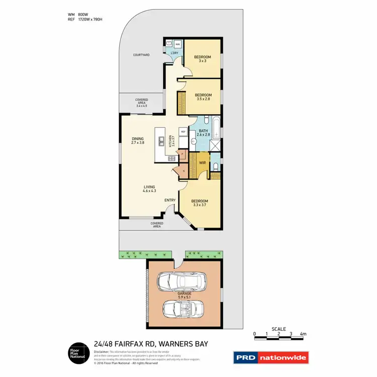Floorplan of Homely villa listing, 24/48 Fairfax Road, Warners Bay NSW 2282