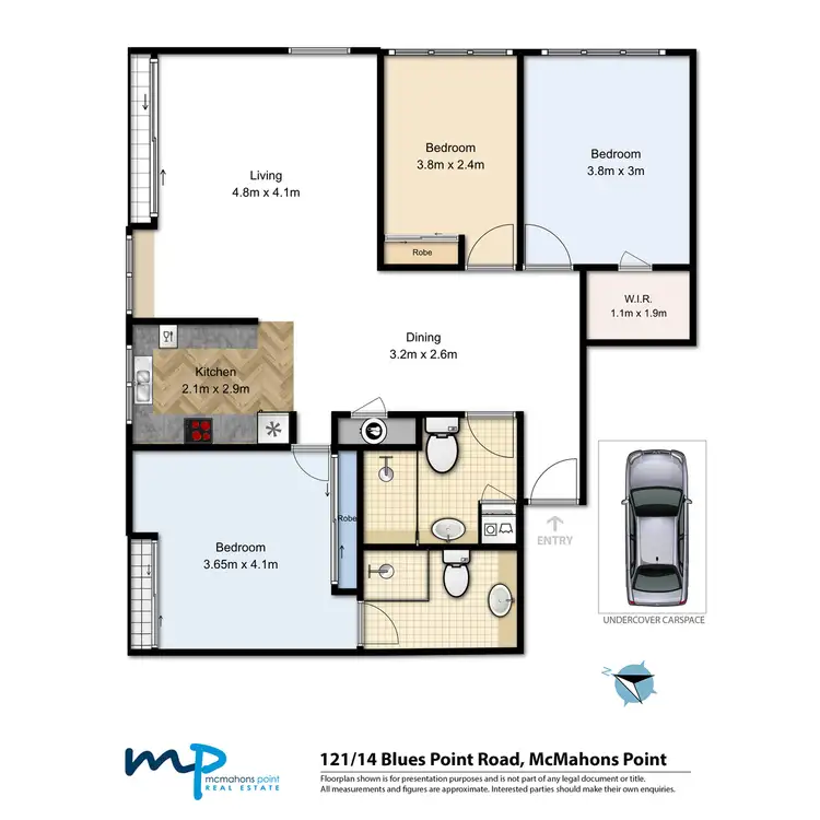 Floorplan of Homely apartment listing, 121/14-28 Blues Point Road, Mcmahons Point NSW 2060
