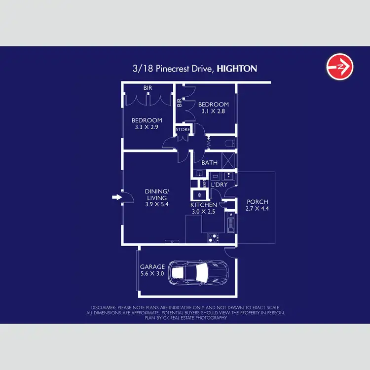 Floorplan of Homely house listing, 3/18 Pinecrest Drive, Highton VIC 3216