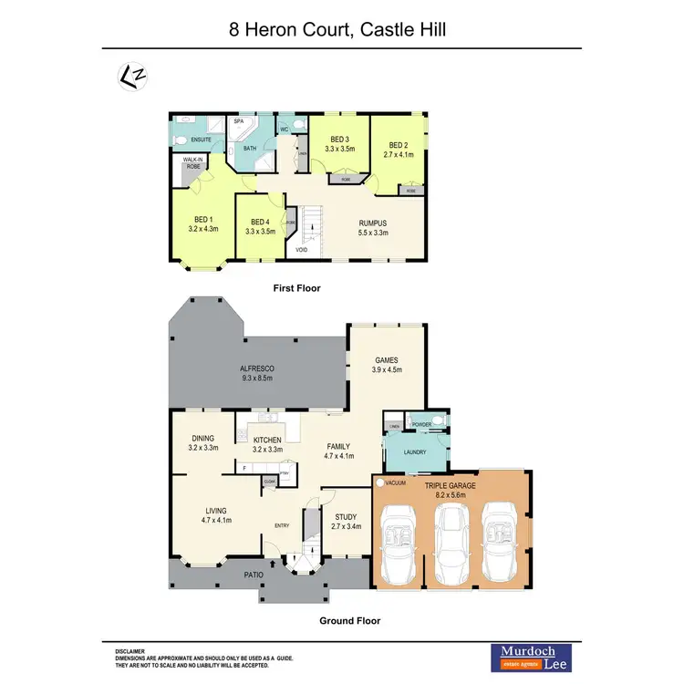 Floorplan of Homely house listing, 8 Heron Court, Castle Hill NSW 2154