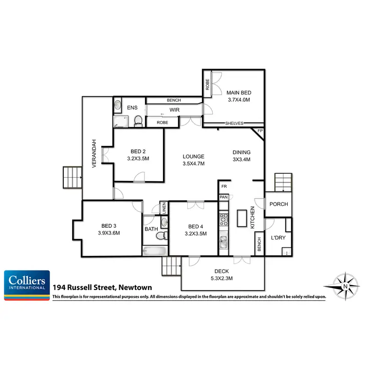 Floorplan of Homely house listing, 194 Russell Street, Newtown QLD 4350