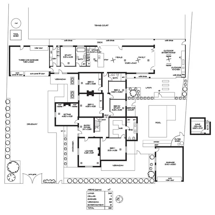 Floorplan of Homely house listing, 3 Surrey Crescent, Lower Mitcham SA 5062