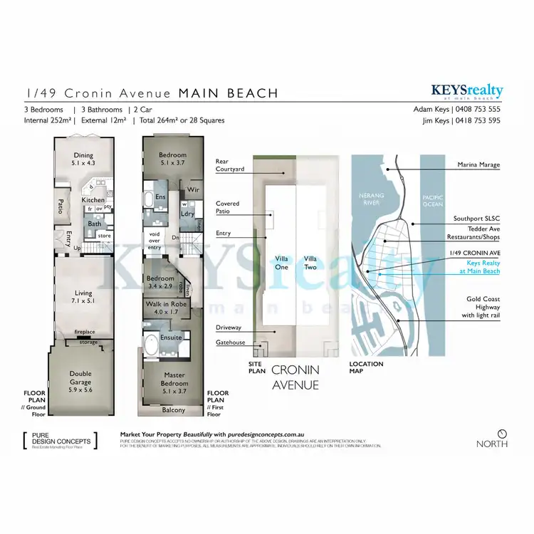 Floorplan of Homely villa listing, 1/49 Cronin Avenue, Main Beach QLD 4217