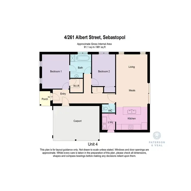 Floorplan of Homely unit listing, 4/261 Albert Street, Sebastopol VIC 3356