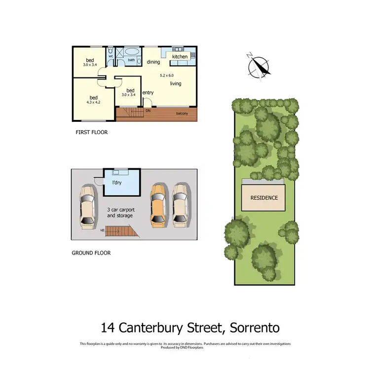 Floorplan of Homely house listing, 14 Canterbury Street, Sorrento VIC 3943
