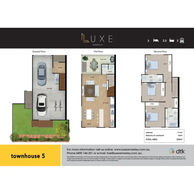 Floorplan of Homely townhouse listing, 5/47 Horatio Street, Annerley QLD 4103