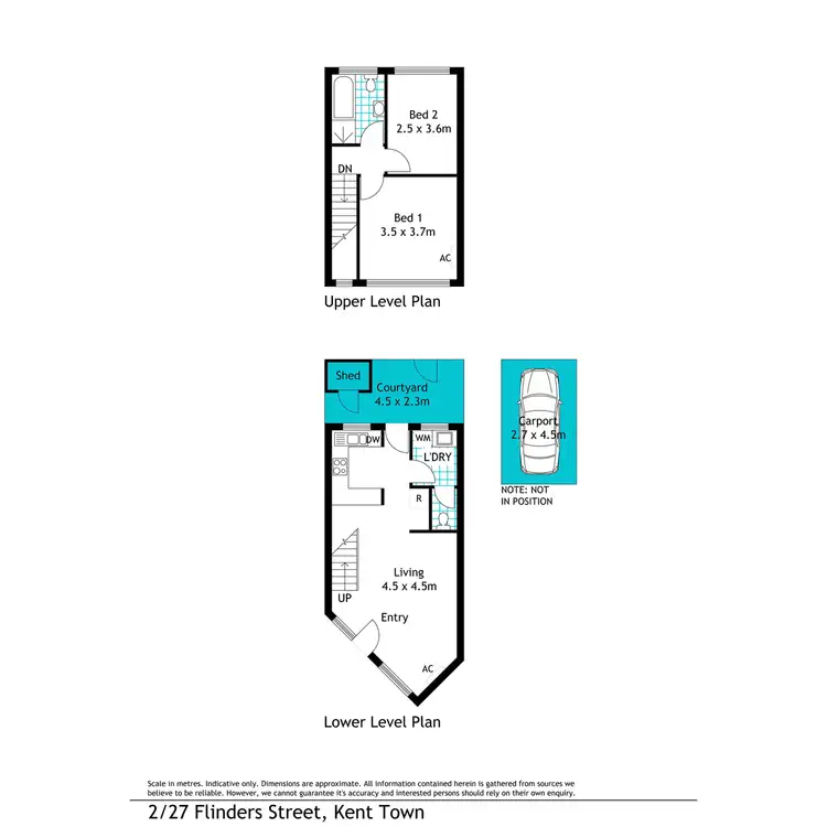 Floorplan of Homely flat listing, 2/27 Flinders Street, Kent Town SA 5067