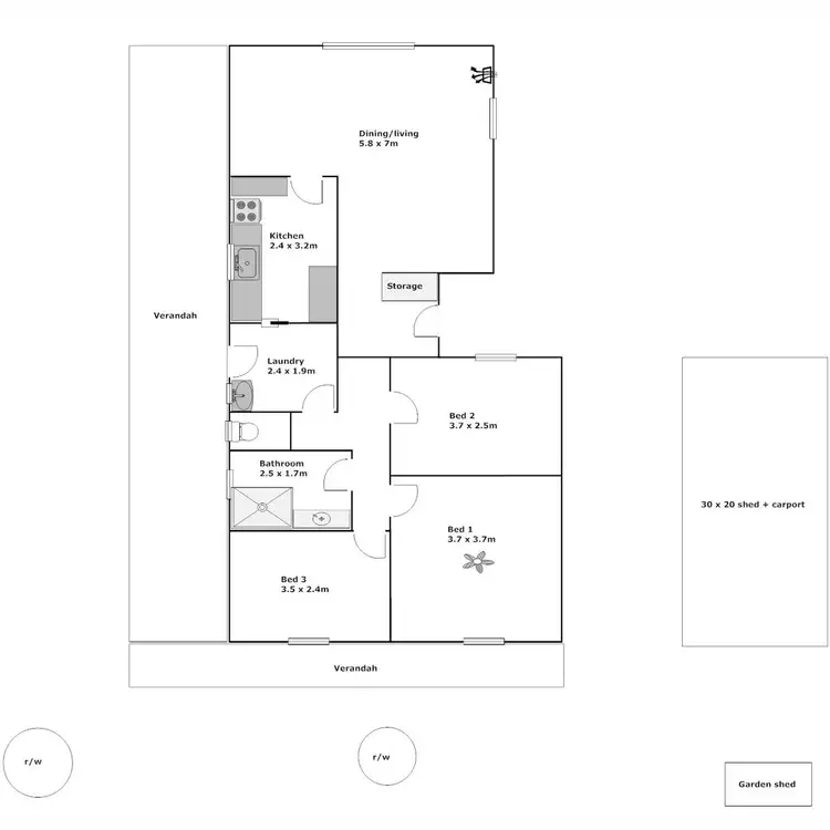 Floorplan of Homely house listing, 6 Altair Crescent, Port Lincoln SA 5606