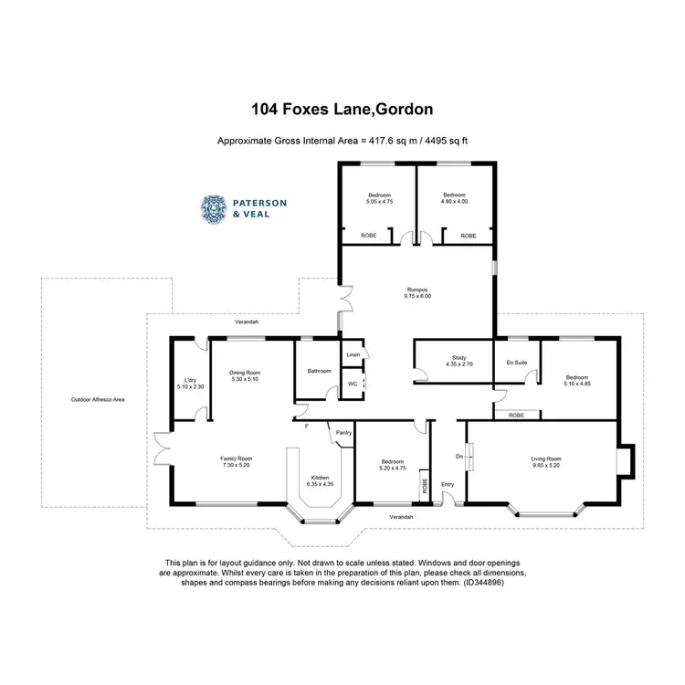 Floorplan of Homely rural property listing, 104 Foxes Lane, Gordon VIC 3345