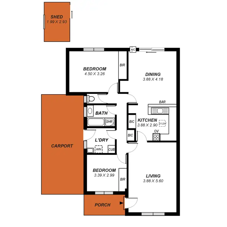 Floorplan of Homely house listing, 51 Third Avenue, Klemzig SA 5087