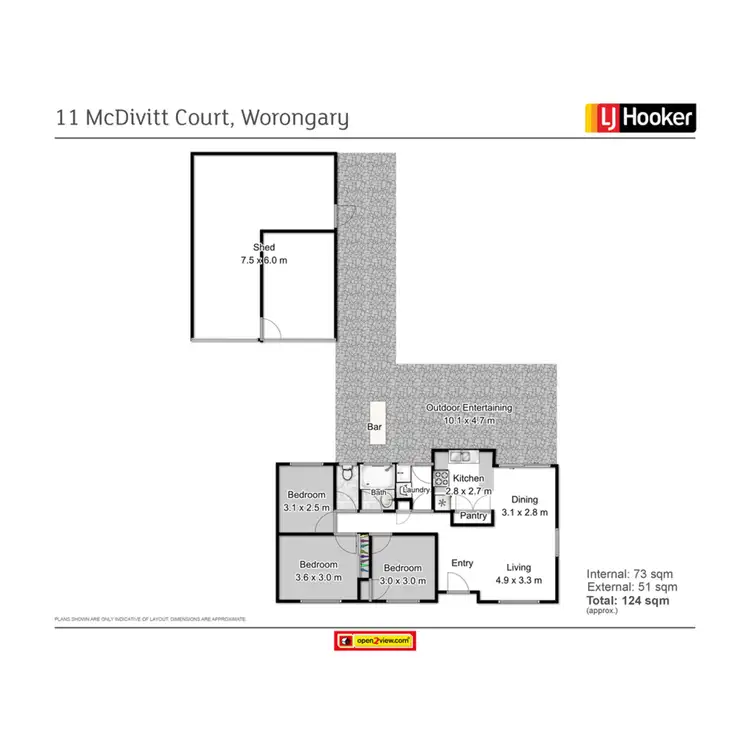 Floorplan of Homely house listing, 11 Mcdivitt Court, Worongary QLD 4213