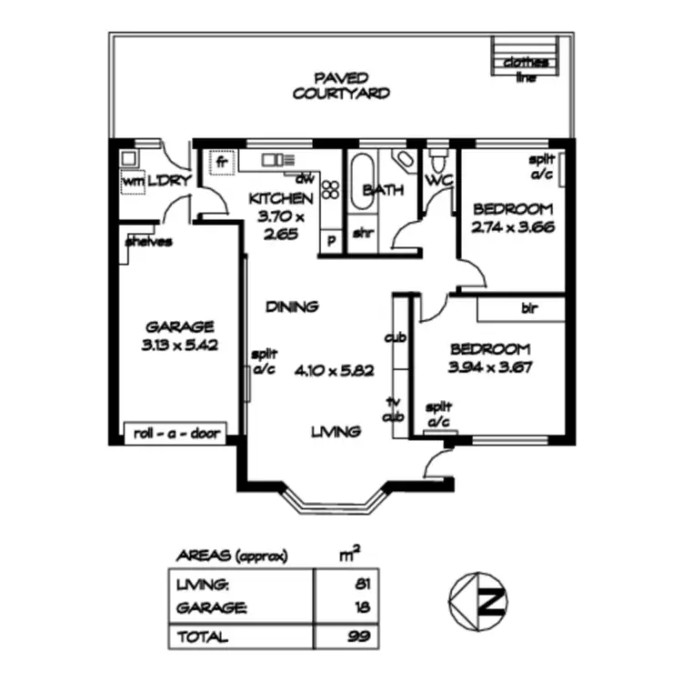 Floorplan of Homely unit listing, 3/9 Chisholm Avenue, Burnside SA 5066