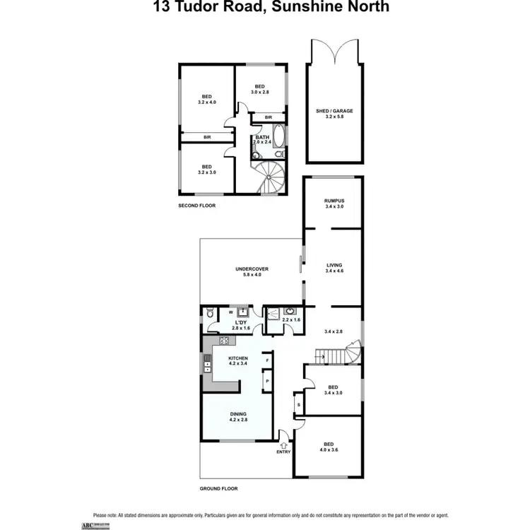 Floorplan of Homely house listing, 13 Tudor Road, Sunshine North VIC 3020