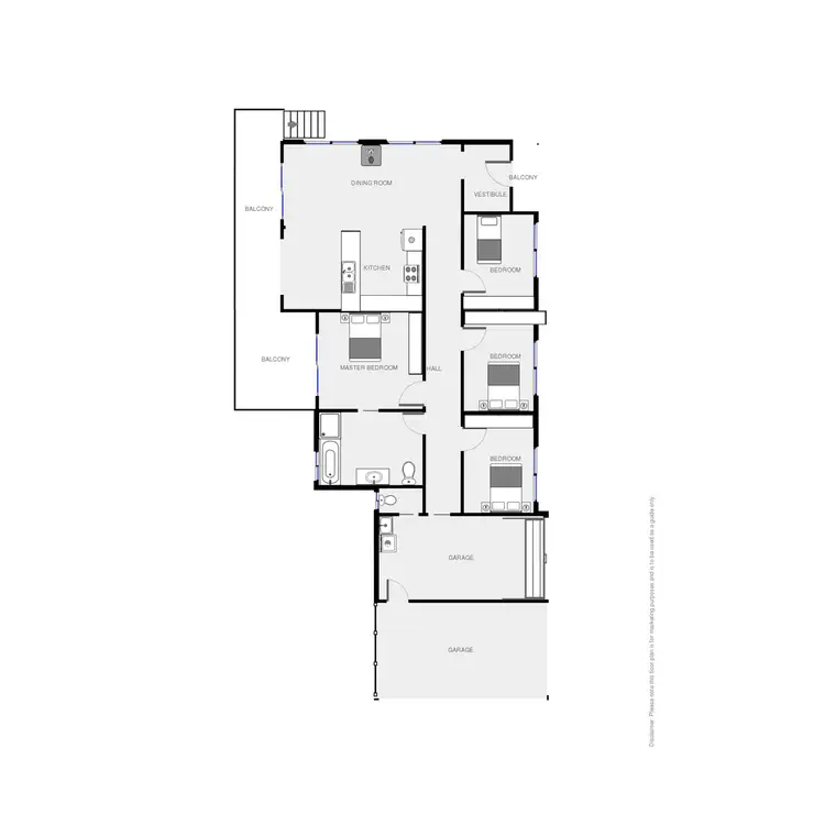 Floorplan of Homely house listing, 74 Max Slater Drive, Bega NSW 2550