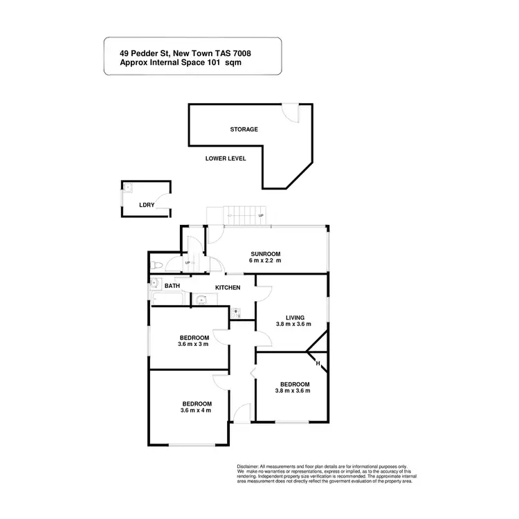 Floorplan of Homely house listing, 49 Pedder Street, New Town TAS 7008