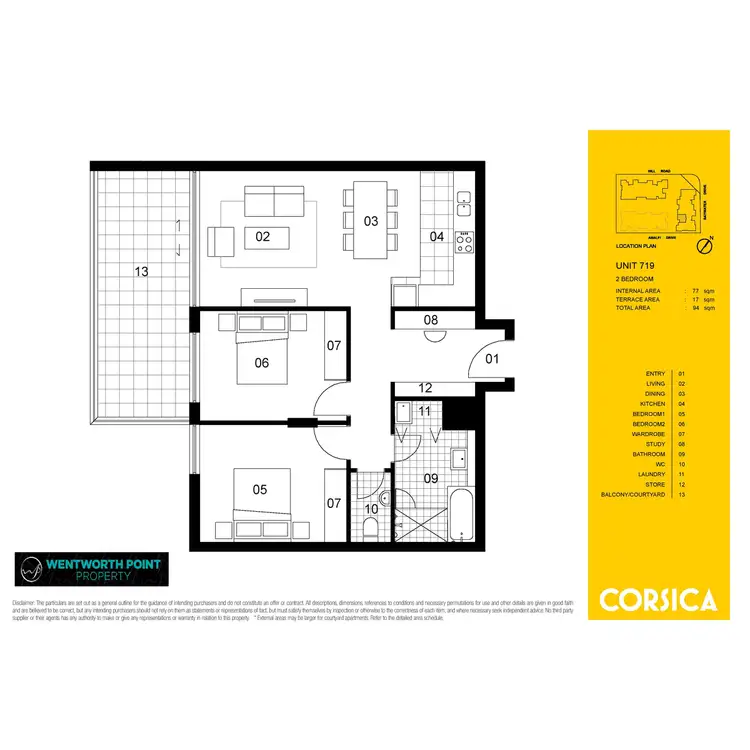 Floorplan of Homely apartment listing, 719/6 Baywater Drive, Wentworth Point NSW 2127