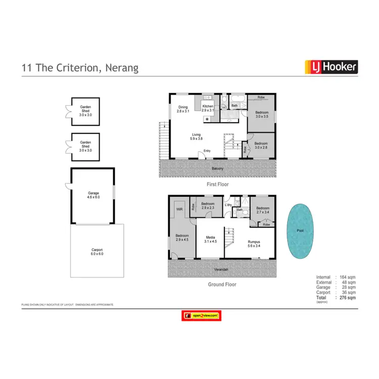 Floorplan of Homely house listing, 11 The Criterion, Nerang QLD 4211