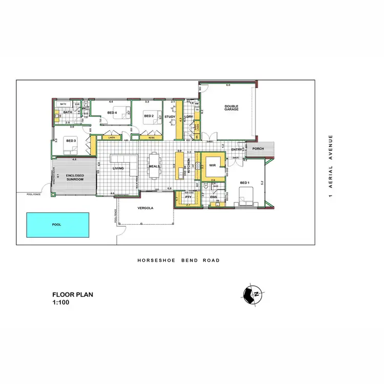 Floorplan of Homely house listing, 1 Aerial Avenue, Torquay VIC 3228