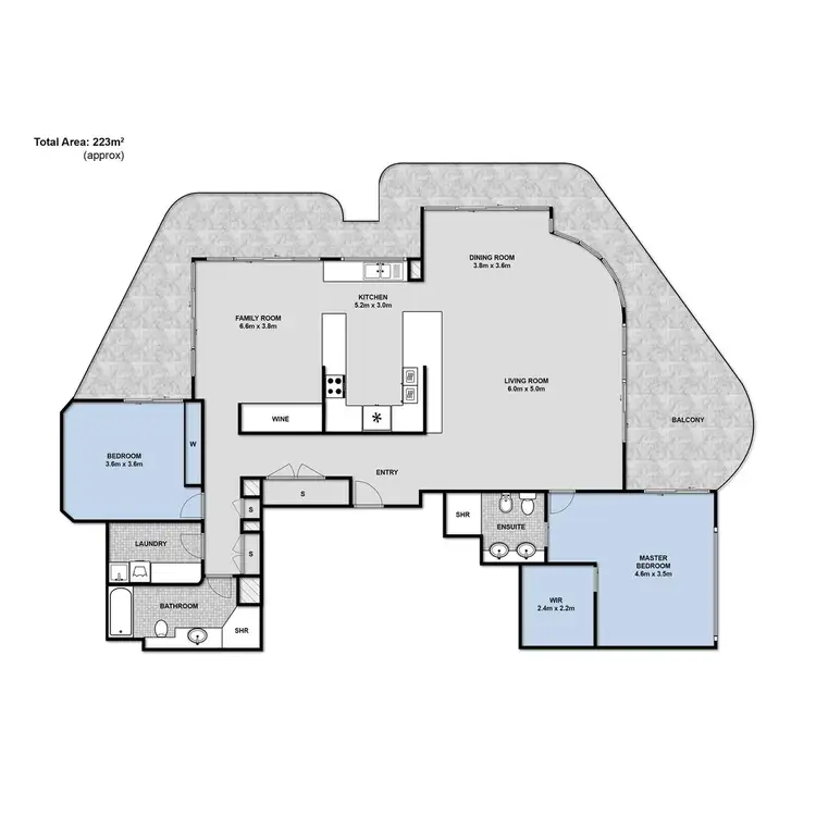 Floorplan of Homely apartment listing, Silverpoint, 3510 Main Beach Parade, Main Beach QLD 4217