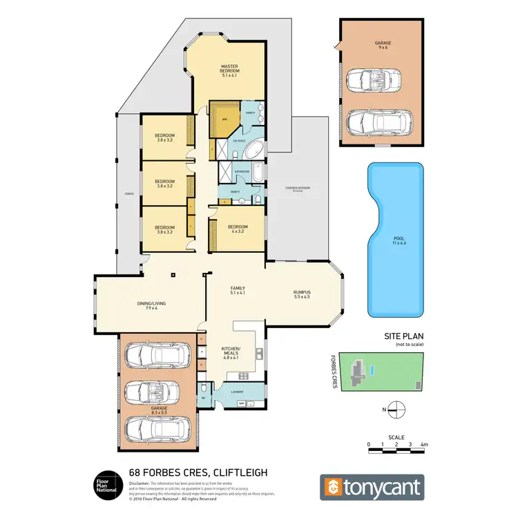 Floorplan of Homely house listing, 68 Forbes Crescent, Cliftleigh NSW 2321