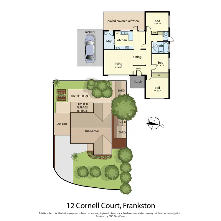 Floorplan of Homely house listing, 12 Cornell Court, Frankston VIC 3199