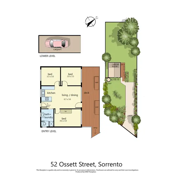 Floorplan of Homely house listing, 52-54 Ossett Street, Sorrento VIC 3943