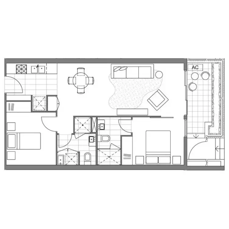 Floorplan of Homely apartment listing, B02/15-21 Harrow Street, Box Hill VIC 3128
