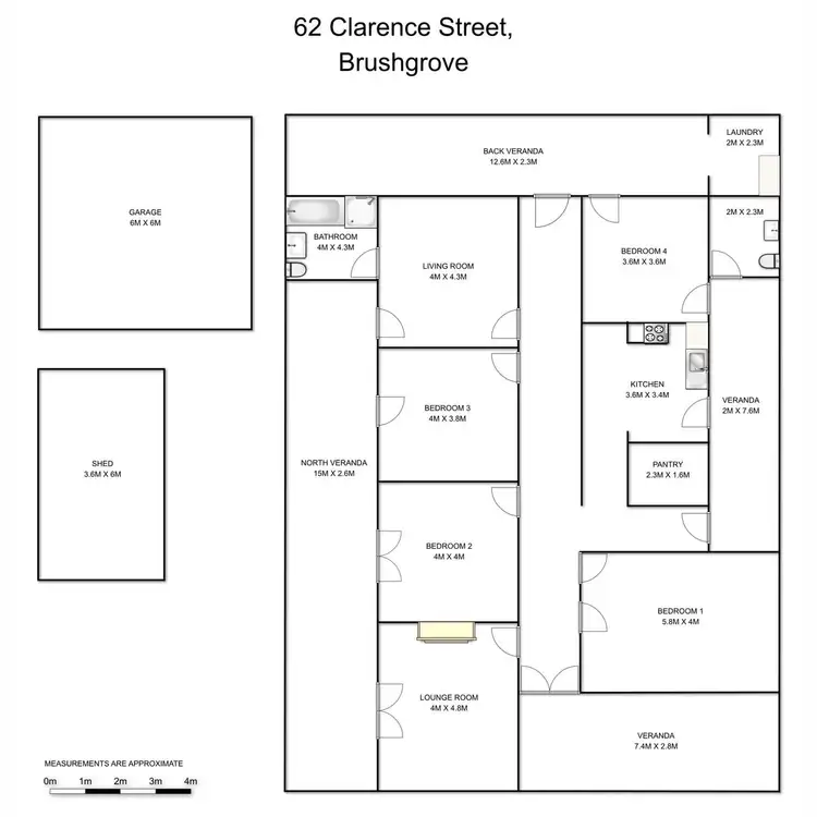 Floorplan of Homely house listing, 62 Clarence Street, Cowper NSW 2460