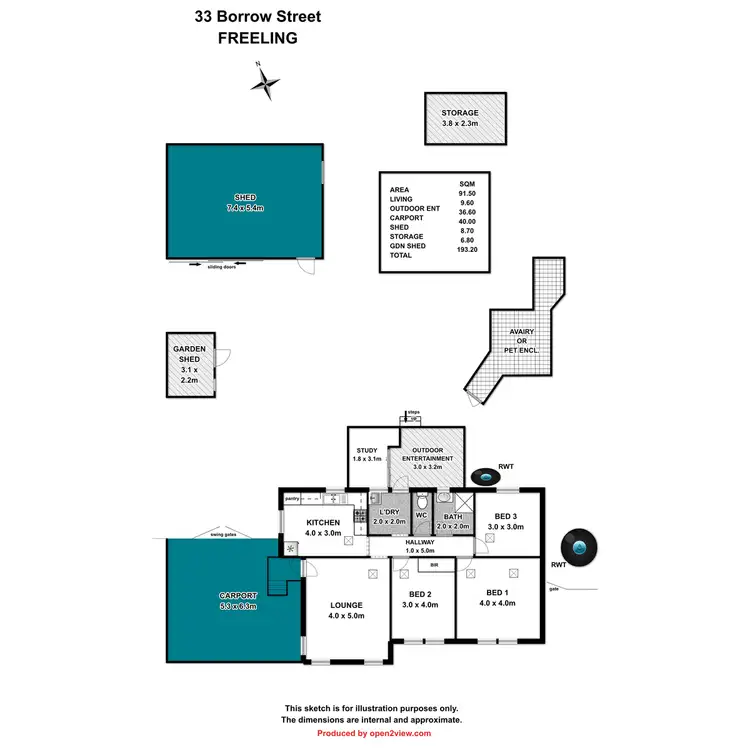 Floorplan of Homely house listing, 33 Borrow Street, Freeling SA 5372