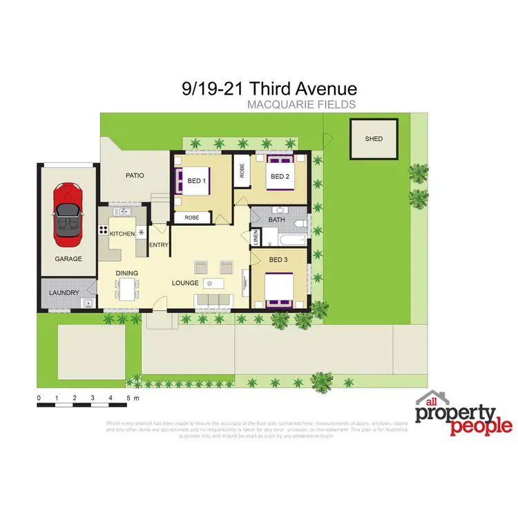 Floorplan of Homely villa listing, 9/19-21 Third Avenue, Macquarie Fields NSW 2564