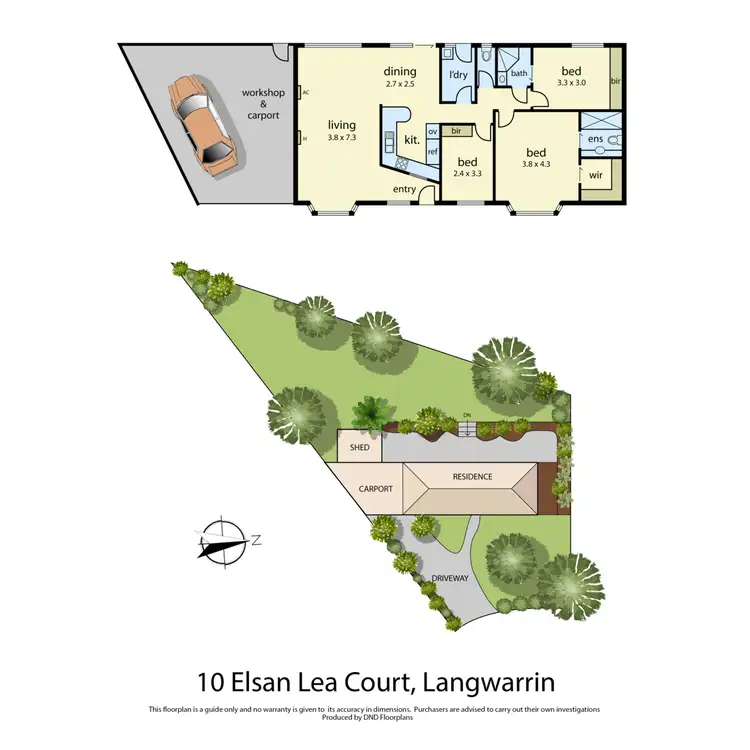 Floorplan of Homely house listing, 11 Elsan Lea Court, Langwarrin VIC 3910