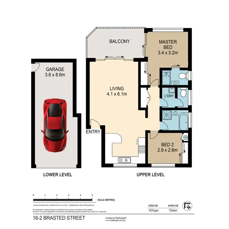 Floorplan of Homely apartment listing, 16/2 Brasted Street, Taringa QLD 4068
