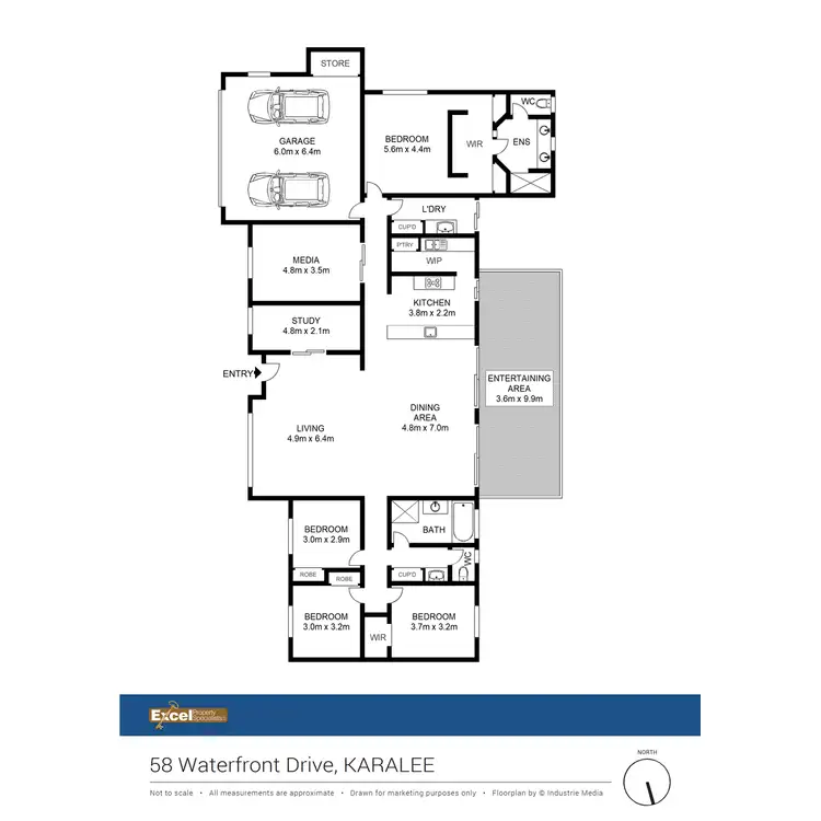 Floorplan of Homely house listing, 58 Waterfront Drive, Karalee QLD 4306