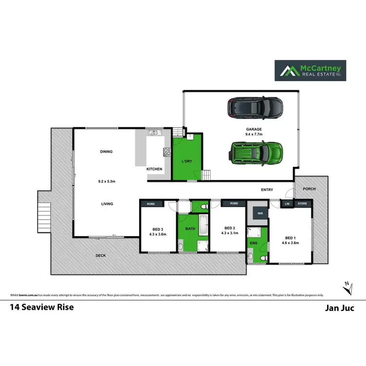 Floorplan of Homely house listing, 14 Seaview Rise, Jan Juc VIC 3228