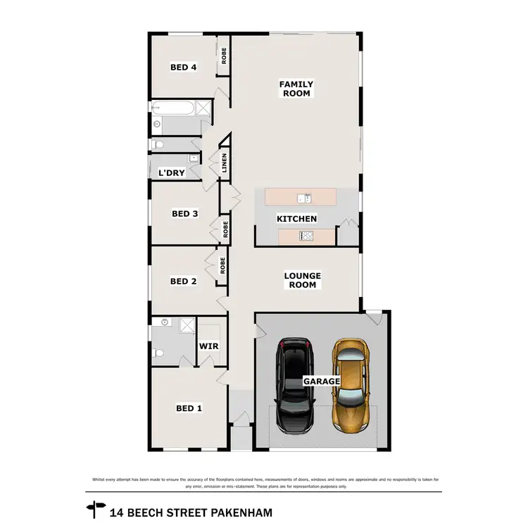 Floorplan of Homely house listing, 14 Beech Street, Pakenham VIC 3810