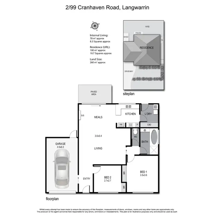 Floorplan of Homely house listing, 2/99 Cranhaven Road, Langwarrin VIC 3910