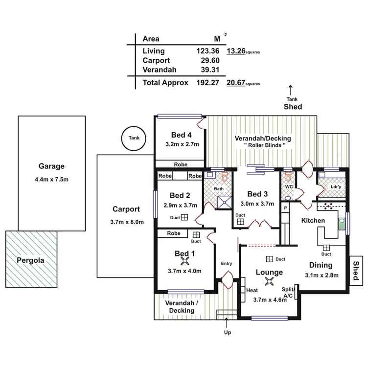 Floorplan of Homely house listing, Address available on request