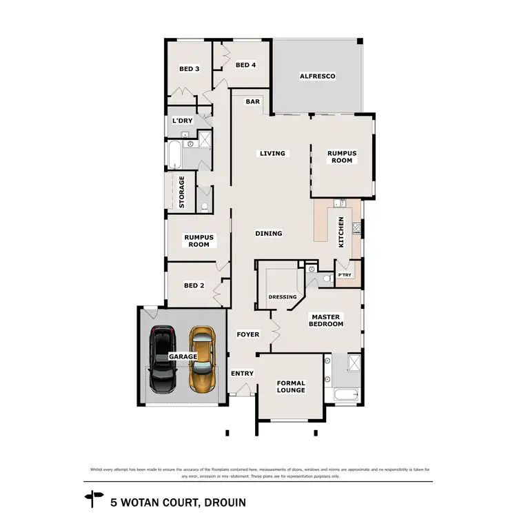 Floorplan of Homely house listing, 5 Wotan Court, Drouin VIC 3818