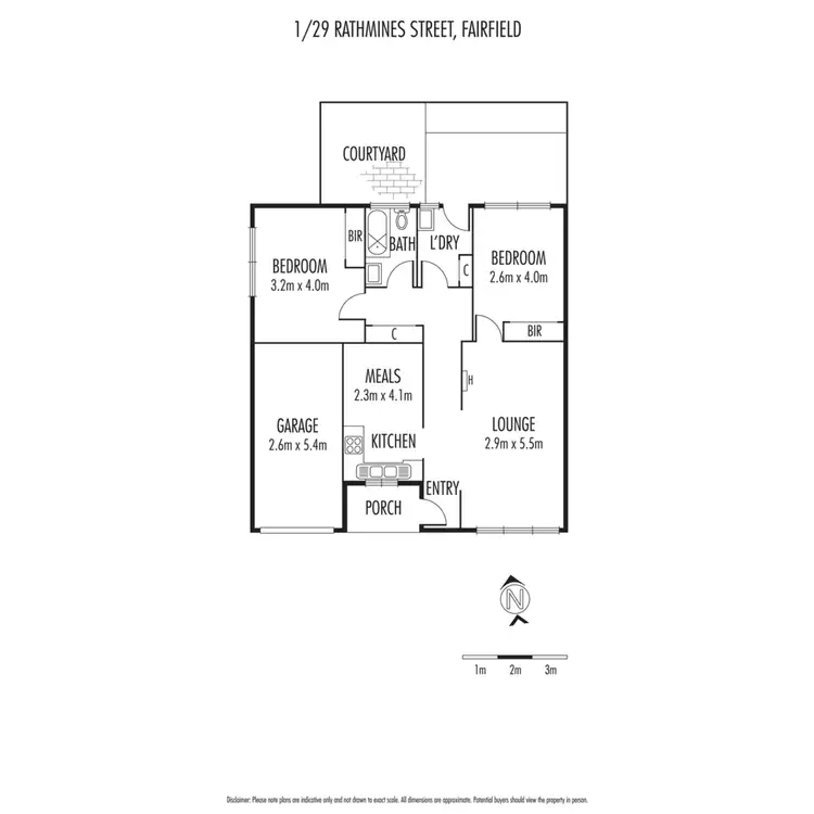 Floorplan of Homely flat listing, 1/29 Rathmines Street, Fairfield VIC 3078