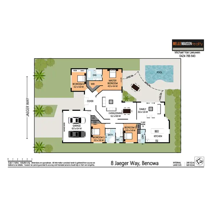 Floorplan of Homely house listing, 8 Jaeger Way, Benowa Waters QLD 4217