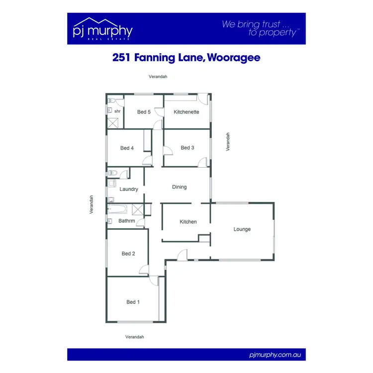 Floorplan of Homely house listing, 251 Fanning Lane, Wooragee VIC 3747