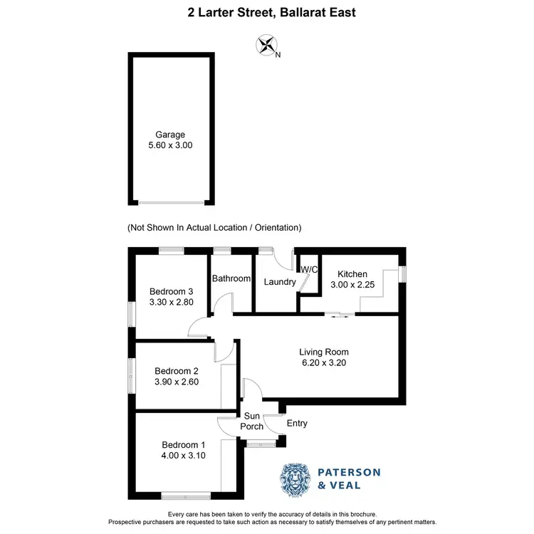 Floorplan of Homely house listing, 2 Larter Street, Golden Point VIC 3350