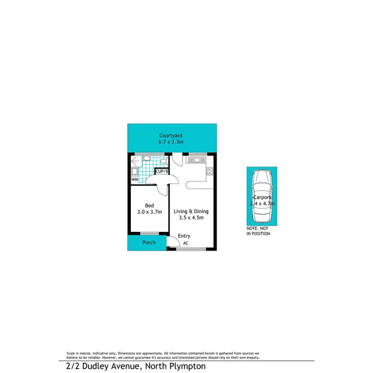Floorplan of Homely unit listing, 2/2 Dudley Avenue, North Plympton SA 5037