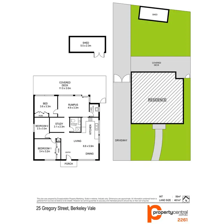Floorplan of Homely house listing, 25 Gregory Street, Berkeley Vale NSW 2261