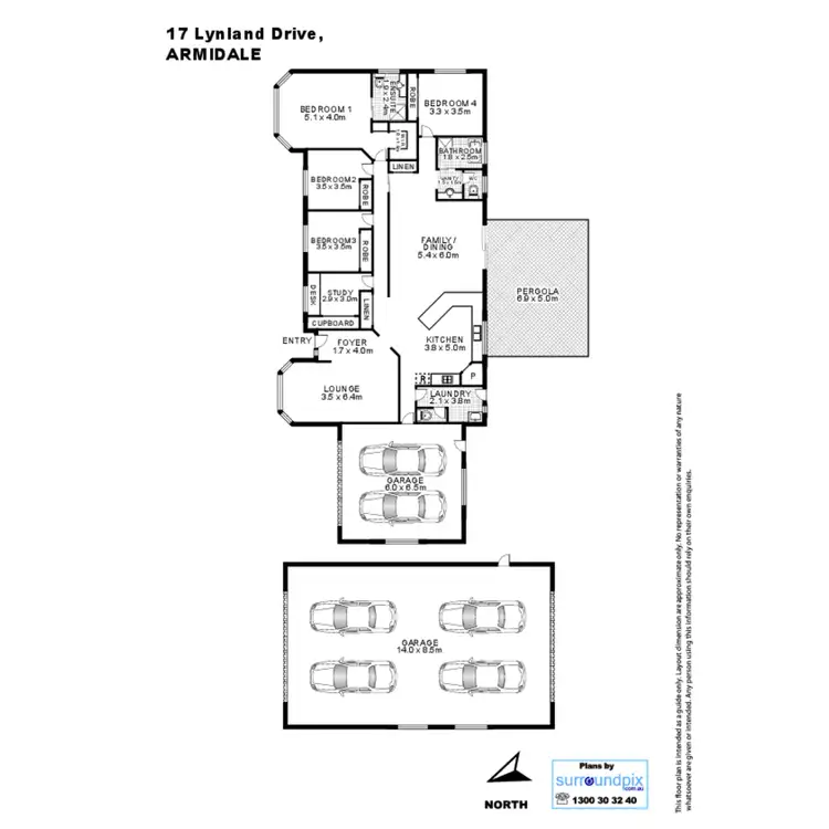 Floorplan of Homely house listing, 17 Lynland Drive, Armidale NSW 2350