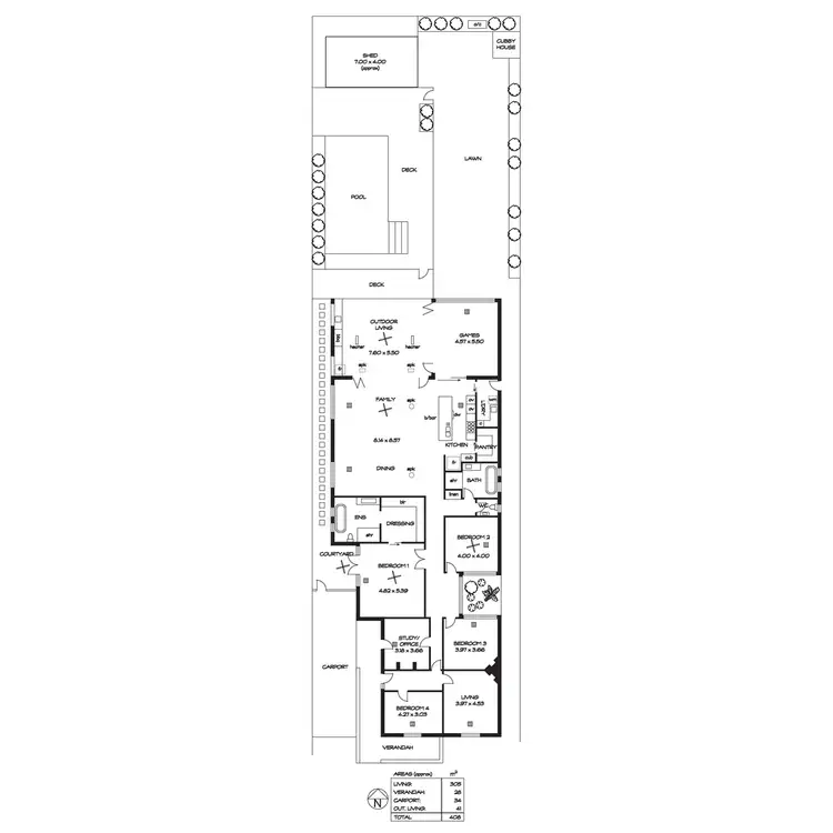 Floorplan of Homely house listing, 10 Oleander Street East, South Brighton SA 5048