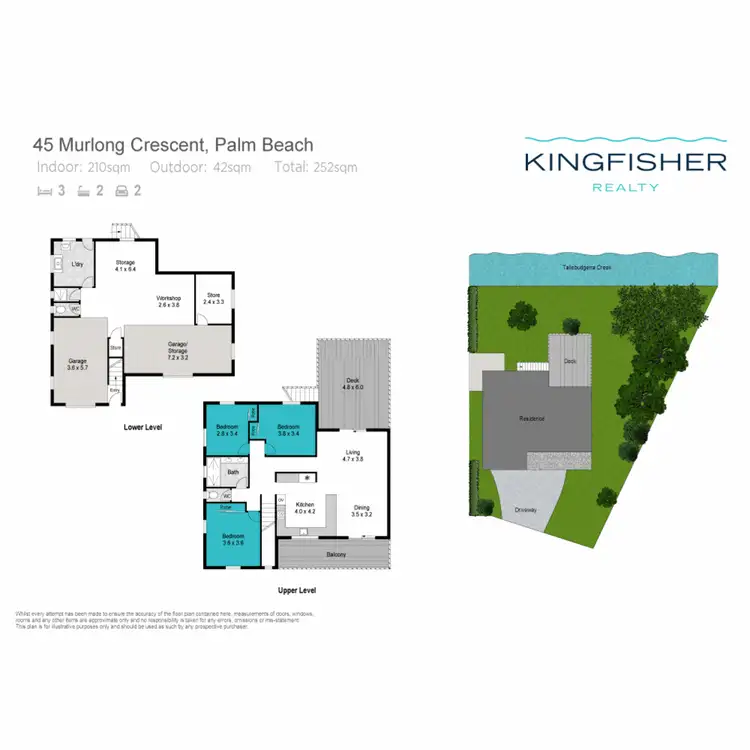 Floorplan of Homely house listing, 45 Murlong Crescent, Palm Beach QLD 4221