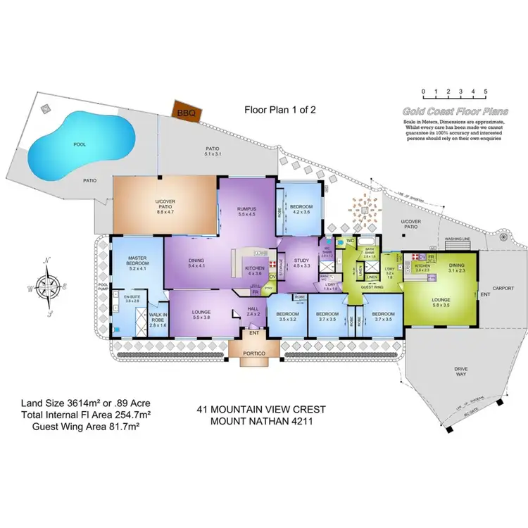 Floorplan of Homely house listing, 41 Mountain View Crest, Mount Nathan QLD 4211