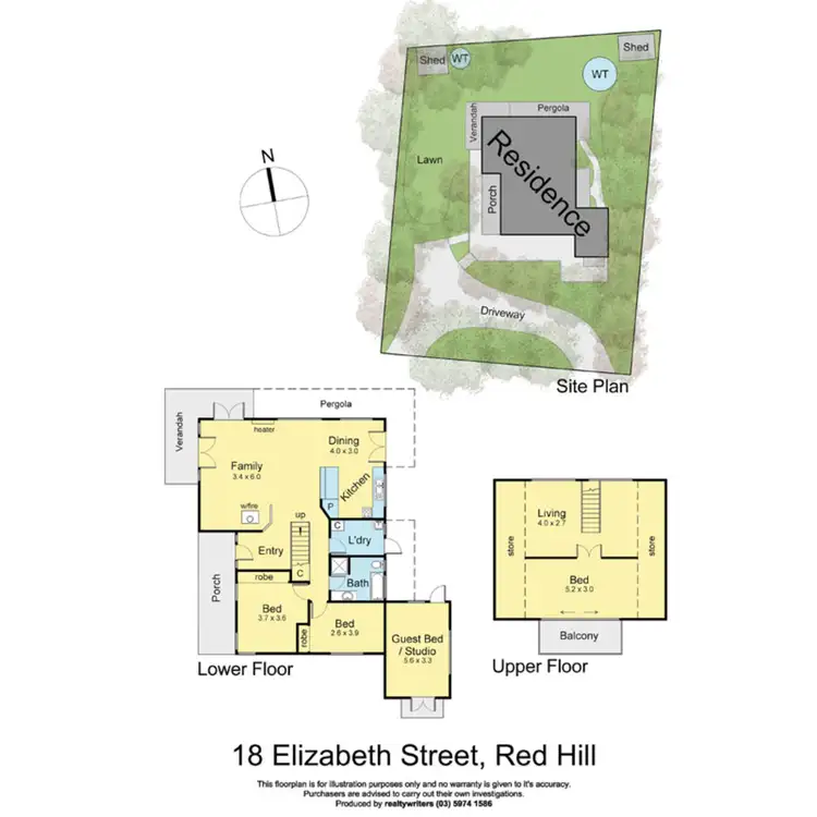 Floorplan of Homely house listing, 18 Elizabeth Street, Red Hill VIC 3937