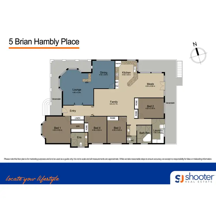 Floorplan of Homely house listing, 5 Brian Hambly Place, Dubbo NSW 2830